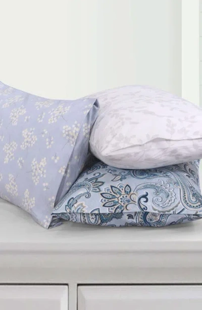 Azores Home Set Of 2 Cotton Flannel Pillowcases In Multi