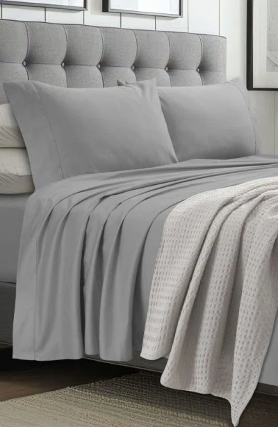 Azores Home 1000 Thread Count Cotton Sateen Sheet Set In Gray