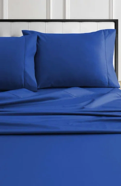 Azores Home 1000 Thread Count Cotton Sateen Sheet Set In Blue