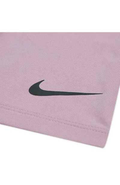 Nike Crewneck Sweatshirt & Flared Leggings Set In Purple