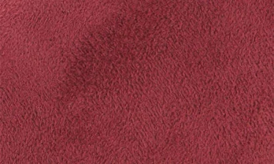 Floopi Slipper With Faux Fur Trim In Burgundy