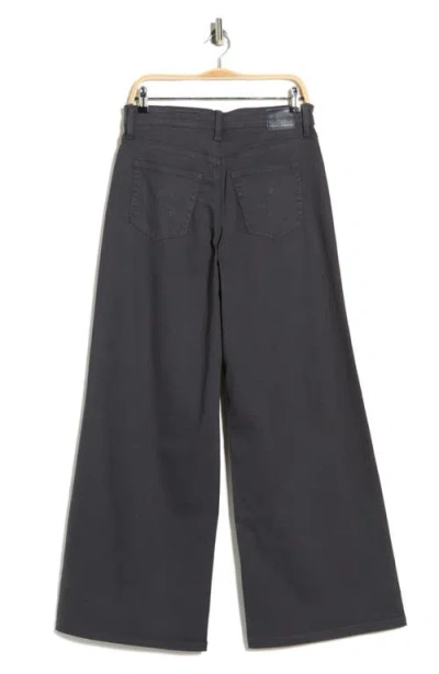 Ag Deven Ultra High Waist Wide Leg Jeans In Black