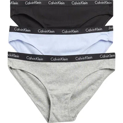 Calvin Klein 3-pack Hashtag Rib Knit Bikini Briefs