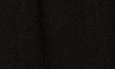 Max Studio Corduroy Knit Crop Barrel Leg Pants In Black