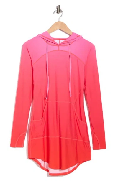 Jantzen Cover-up Hoodie Dress In Pattern