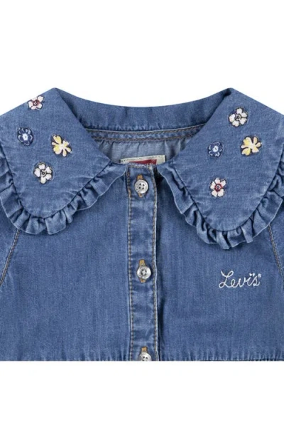 Levi's Denim Shirt Dress & Bloomers In Blue