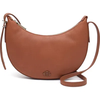 New Amsterdam Leatherworks Silas Leather Crossbody Bag In Brown