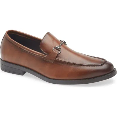 Geoffrey Beene Faux Leather Loafer In Brown