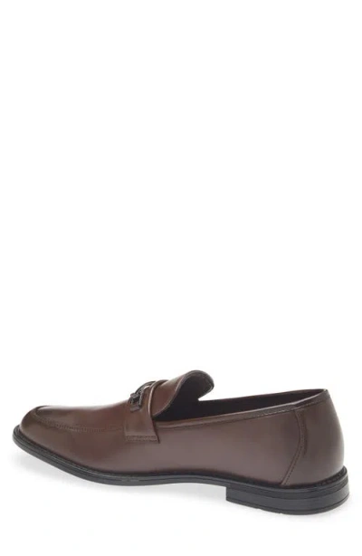 Geoffrey Beene Faux Leather Loafer In Brown