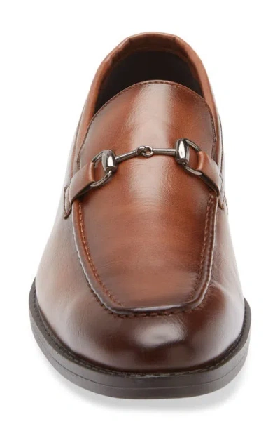 Geoffrey Beene Faux Leather Loafer In Brown