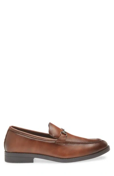 Geoffrey Beene Faux Leather Loafer In Brown