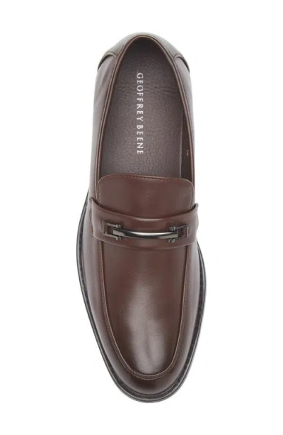Geoffrey Beene Faux Leather Loafer In Brown