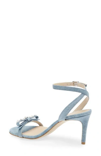 Stuart Weitzman Luella Ankle Strap Sandal In Blue