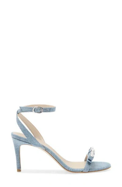 Stuart Weitzman Luella Ankle Strap Sandal In Blue