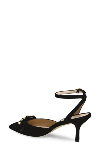 Stuart Weitzman Luella Ankle Strap Pump In Black