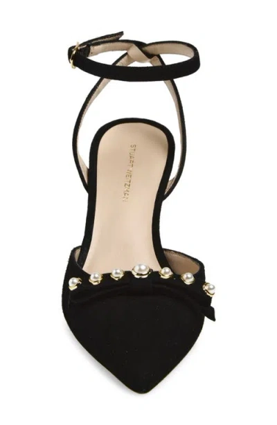 Stuart Weitzman Luella Ankle Strap Pump In Black