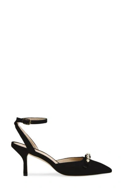 Stuart Weitzman Luella Ankle Strap Pump In Black