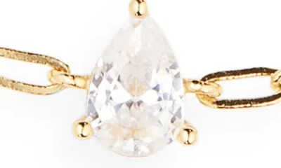 Argento Vivo Pear Cubic Zirconia Bracelet In Gold