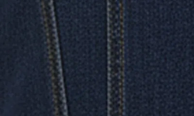 Bebe Embellished Denim Croset Top In Blue