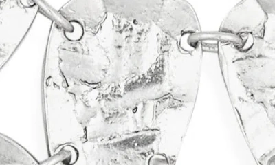 Karine Sultan Statement Bib Necklace In Metallic