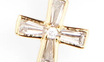 Argento Vivo Modern Relic Cross Pendant Necklace In Gold