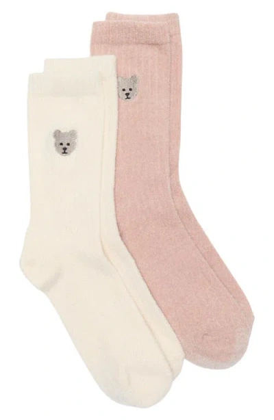 Lemon Assorted 2-pack Butter Socks In Brown