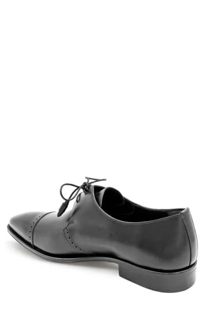 Mezlan 2-eyelet Cap Toe Leather Derby In Black