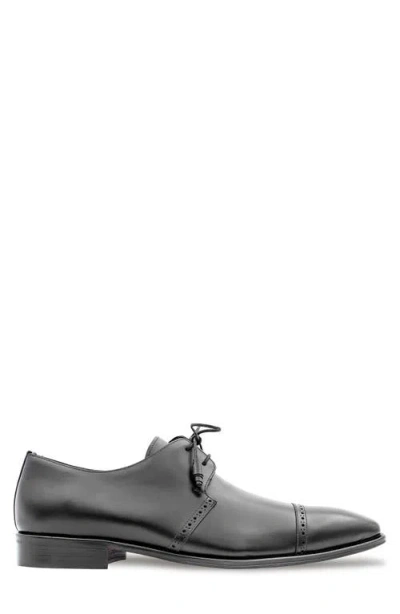 Mezlan 2-eyelet Cap Toe Leather Derby In Black