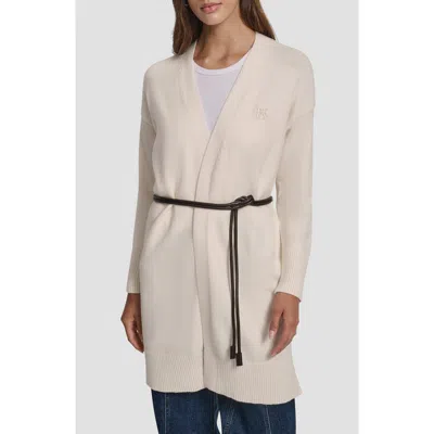 Dkny Jeans Relaxed Cardigan In Neutral