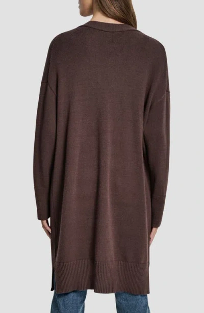 Dkny Jeans Relaxed Cardigan In Brown