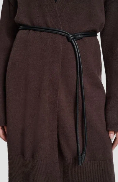 Dkny Jeans Relaxed Cardigan In Brown