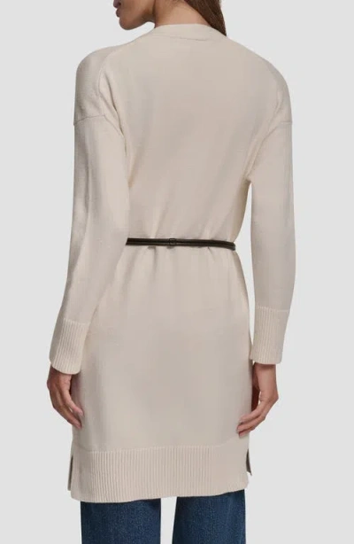 Dkny Jeans Relaxed Cardigan In Neutral