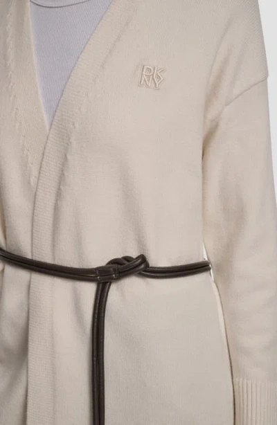 Dkny Jeans Relaxed Cardigan In Neutral