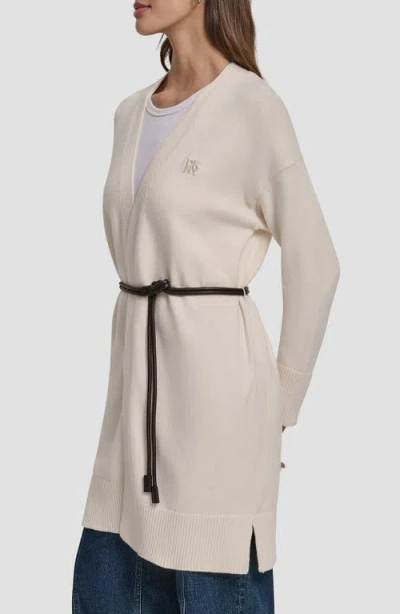 Dkny Jeans Relaxed Cardigan In Neutral