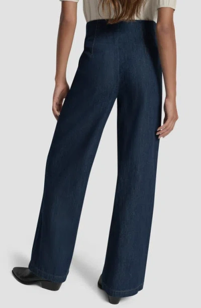 Dkny Jeans High Rise Denim Trousers In Red