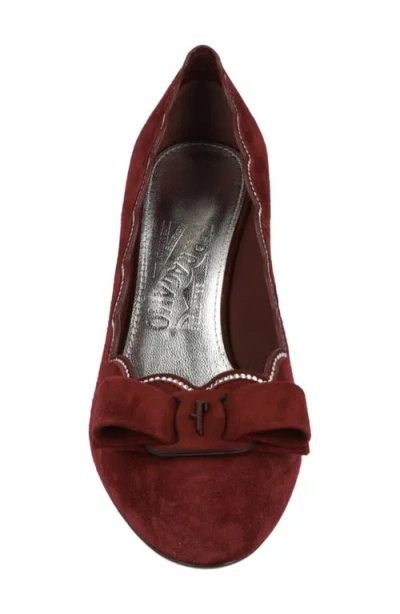 Ferragamo Carla Stud Embellished Vara Bow Pump In Multi