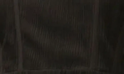 Blu Pepper Organza Puff Sleeve Tiered Midi Dress In Black