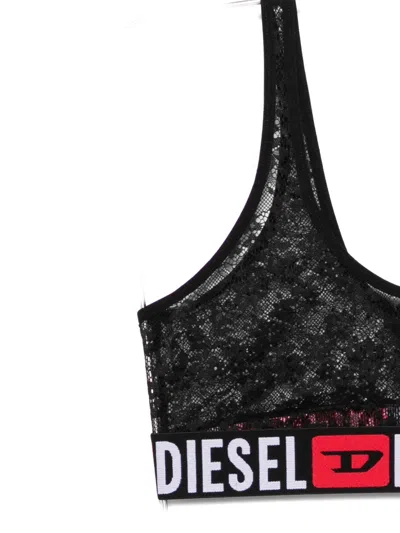Diesel Ufsb-oriba Lace Bra In Black