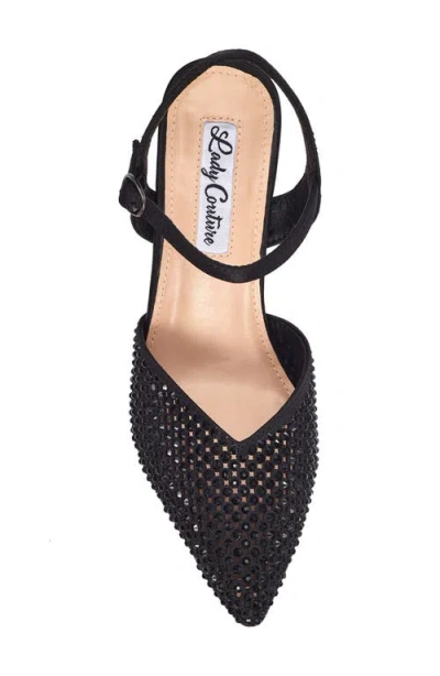 Lady Couture Tango Crystal Embellished Pump In Black