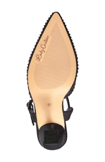 Lady Couture Tango Crystal Embellished Pump In Black