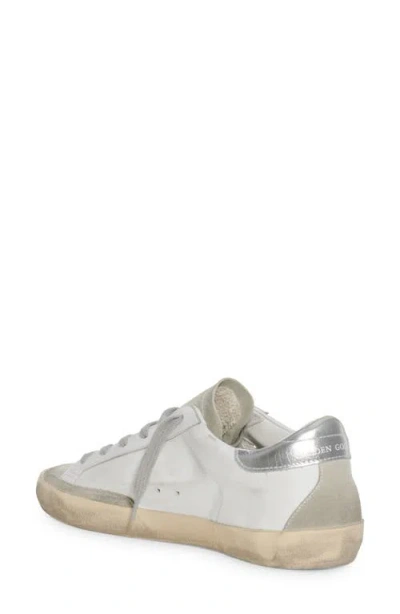 Golden Goose Superstar Distressed Metallic Leather Sneakers In Multi