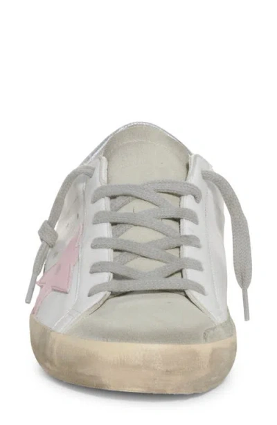 Golden Goose Superstar Distressed Metallic Leather Sneakers In Multi
