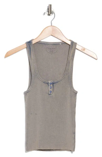 Bdg Urban Outfitters Ryan Henley Rib Tank Top In Gray