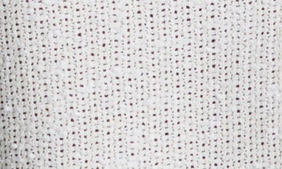 St John St. John Open Weave Tweed Skirt In White
