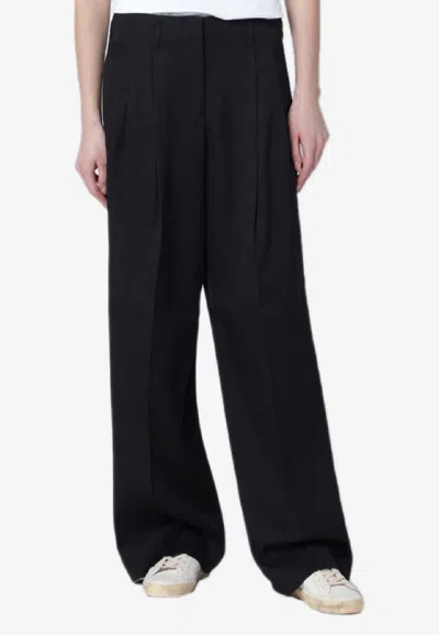 Golden Goose Db Tailored Wool Pants In Black