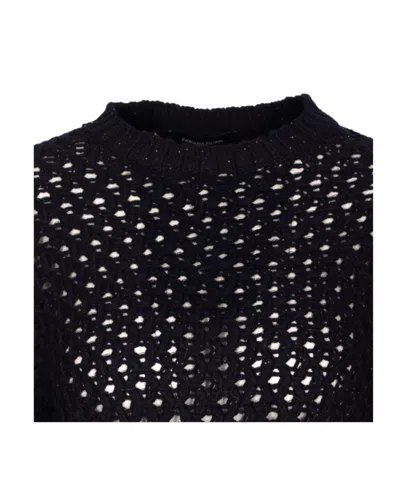 Fabiana Filippi Crew Neck Sweater In Black