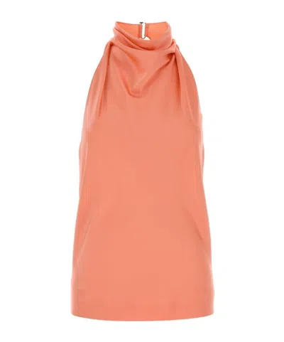 Stella Mccartney Sleeveless Halterneck Top In Orange