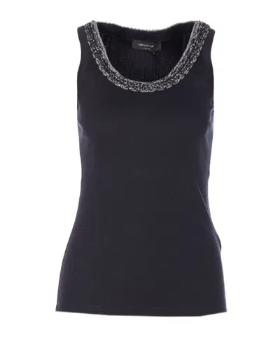 Fabiana Filippi Crew Neck Vest In Multi