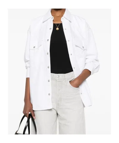 Agolde Press-stud Shirt In Multi