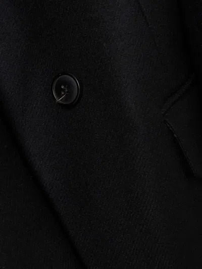 Dries Van Noten Long-sleeved Coat In Black